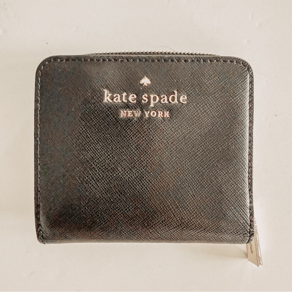 Kate Spade New York Black Staci Saffiano Leather Wallet